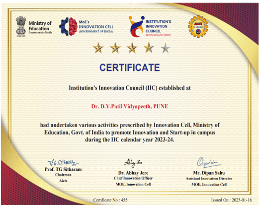 Certificate of Achievement